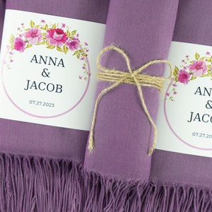 Pashmina-sjaals in bulk: gepersonaliseerde trouwbedankjes voor gasten