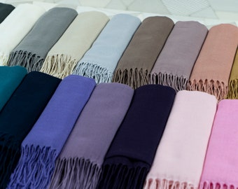 100 pcs Bulk Pashmina Shawl, Personalized Shawl, Wedding Scarf, Bridesmaid Shawl, Pashmina Wrap, Shawls for Wedding, Wedding Shawl Scarves