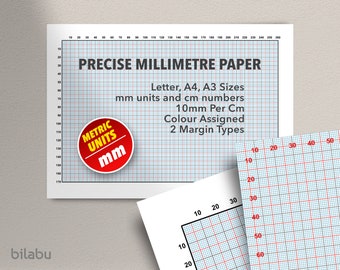 Papel cuadriculado imprimible: codificado por colores para dibujo técnico (PDF)