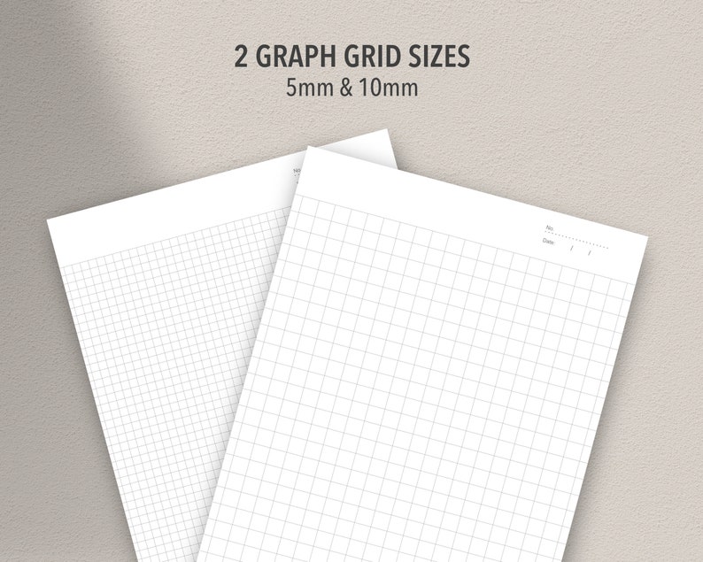 Printable Lined & Grid Paper | A4, US Letter (digital Download) - Etsy