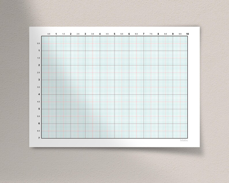 Printable Graph Paper: Technical Drawing & Cross Stitch (a4/letter/a3 ...