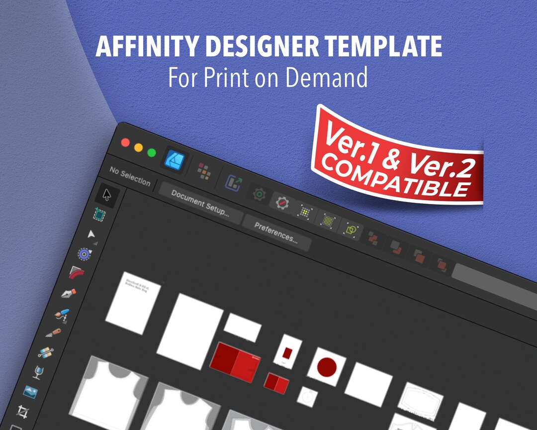 Affinity Designer Template for Redbubble Product Layout, Affinity Photo