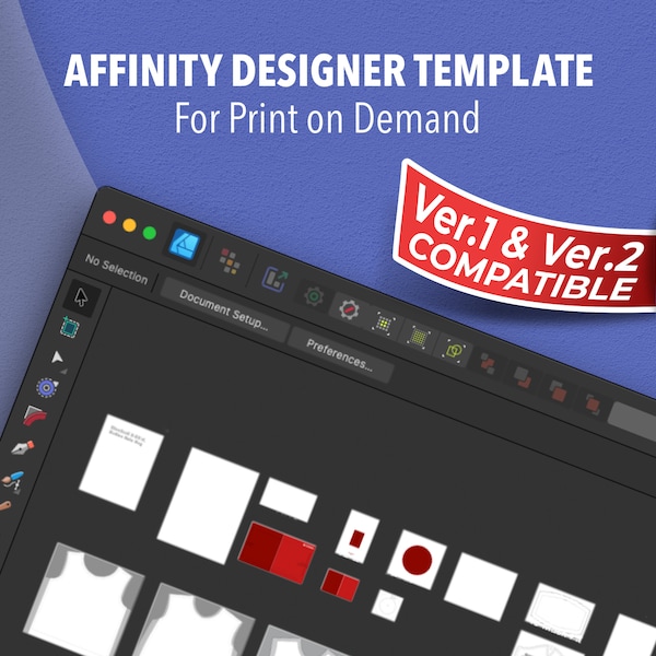 Affinity Designer Template for Redbubble Product Layout, Affinity Photo Template, Layer ArtBoard Preset, Redbubble template, Print on Demand