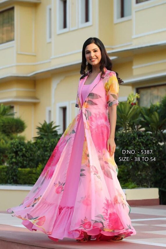 Elegant Heavy Georgette Print Gowns: for All Occasions - dvz0003817