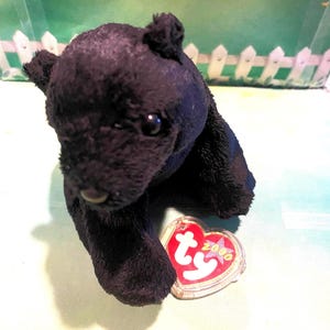 Vintage Cinders the Bear - TY Beanie Baby, Rare