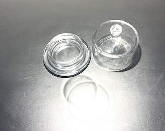 Vintage Cheese Glass Knobed Dome Choche