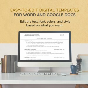 ATS Student Resume Template No Experience | Internship, Graduate, High School & College Student Resume (Google Docs and Word) + Cover Letter image 7