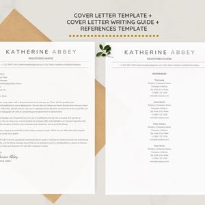 Registered Nurse Resume Template, ATS-Friendly Resume Google Docs & Word | New Grad Nurse, Student/Travel Nurse, RN Resume + Cover Letter image 4