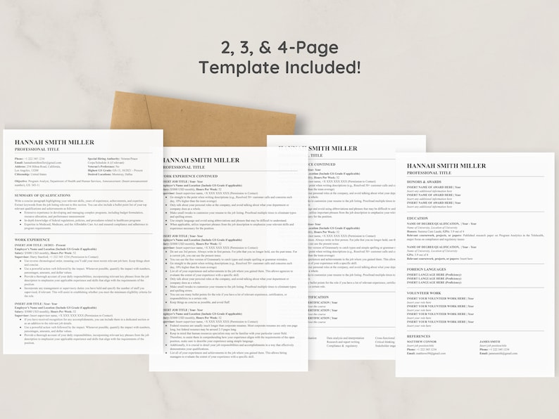 us-federal-resume-template-2023-word-google-docs-ats-friendly-government-resume-federal