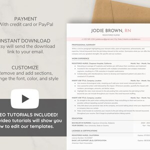 ATS Nurse Resume Template 2025 Google Docs & Word | New Grad Nurse, Registered Nurse (RN), Nursing Student, Travel Nurse Resume/CV template image 5