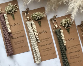Bridesmaid Gifts For Wedding Day, Bridesmaid Proposal Gift Idea, Maid Of Honor Gift From Bride, Matron of Honor Proposal Gifts, Tie The Knot