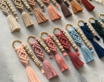 Bachelorette Party Favors For Bridesmaids, Will You Be My Bridesmaid Gifts, Maid of Honor Gift from Bride, Name Keychains, Engraved Keychain
