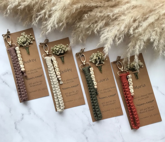 Bridesmaid Gifts For Wedding Day, Bridesmaid Proposal Gift Idea, Maid Of Honor Gift From Bride, Matron of Honor Proposal Gifts, Tie The Knot