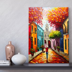 PUERTO RICO STREET Painting Print On Canvas Wall Art For Home Wall Décor - Ready To Hang 25 Print Series Painting