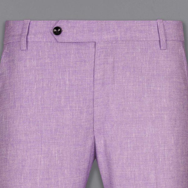 Men Linen Formal Pant - Elegant Purple linen Pant For Men Groomsmen Wear linen Pant Men Purple Pant - Men Formal linen Pant