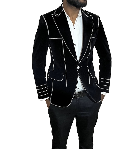 next black velvet blazer
