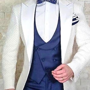 MEN WHITE SUIT Men Wedding  Suits Men White Tuxedo Wedding Suit Men Clothing Men Event Suit Grooms Suits Prom Wedding Suit For Gift Suits