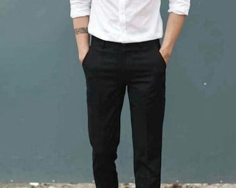 Combinar Camisa Blanca Y Pantalón Negro Hombre Tenis Blancos