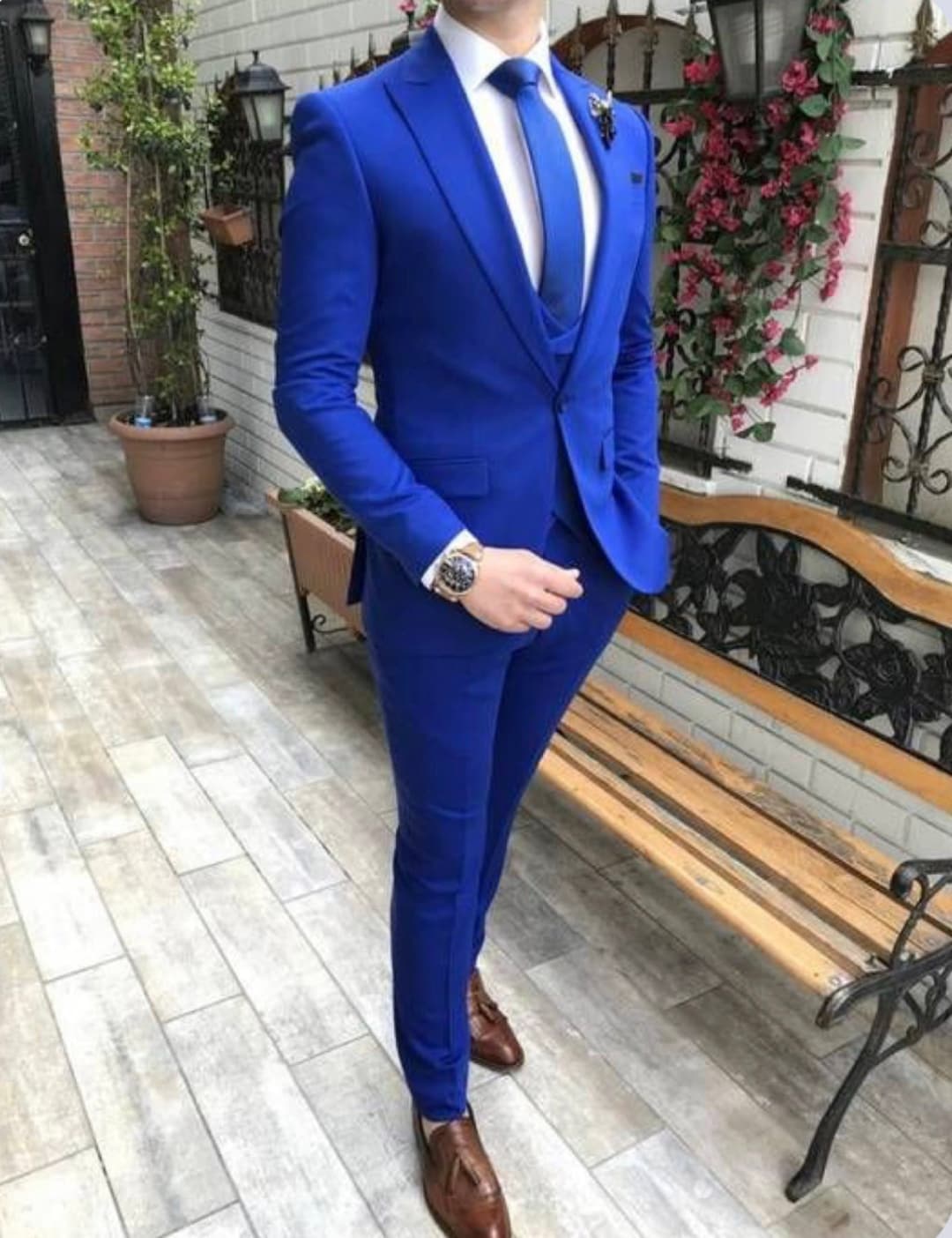 Men Royal Blue Suits Men Wedding Suit Men Royal Blue 3 Piece Suits Wedding 3 Piece Suit Men