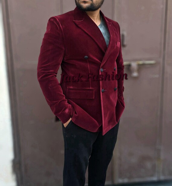 Men Double Breasted Coat Double Breasted Offce Blazer Vory - Etsy