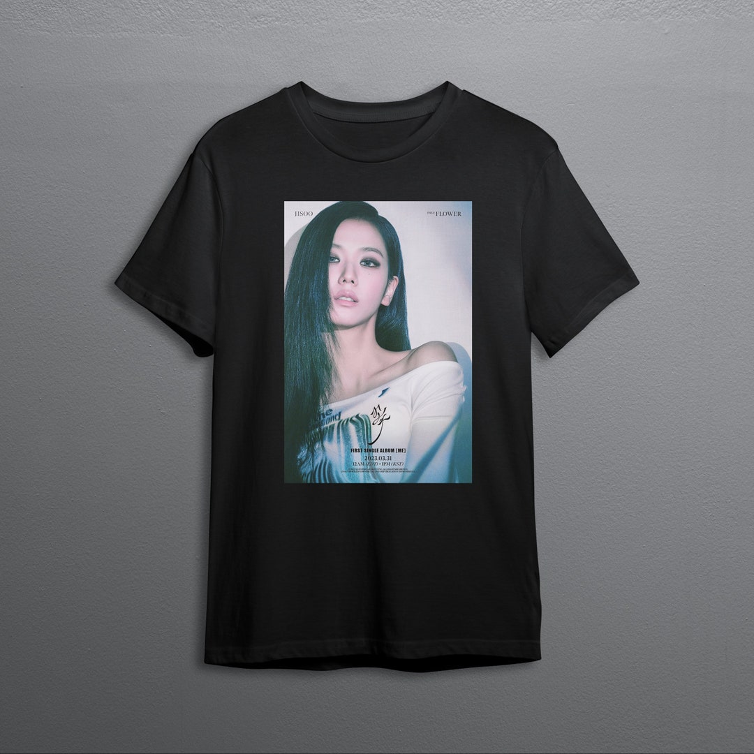 Jisoo Blackpink Solo Merch Jisoo Flower Me Single Kpop T-shirt Tee ...