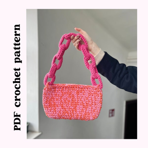 Chunky Chain Bag | Crochet Pattern | PDF