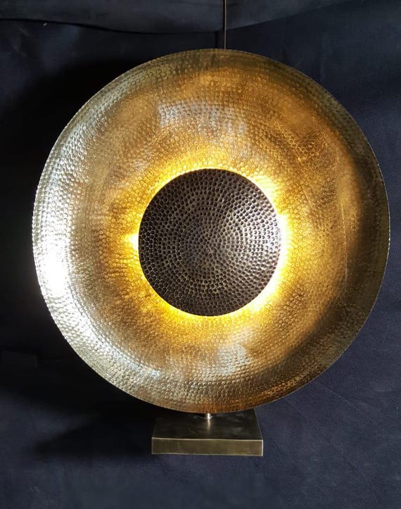 Polished Brass Wall Lamp – Handmade Moroccan Statement Light