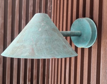 Oxidized Brass Wall Sconce – Handmade Wall Light