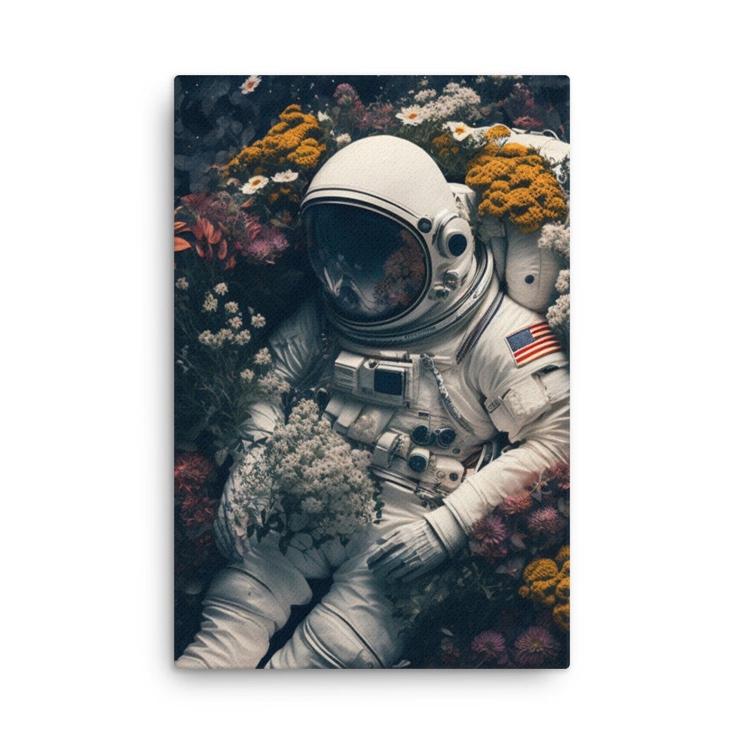 Astronaut Space Canvas Wall Art Fine Art Large Canvas Wall Art Print - Etsy