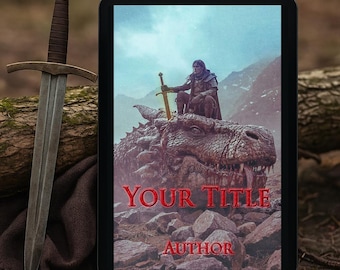 Dragon Slayer Book Cover: Premade Fantasy eBook Design (Digital Download)