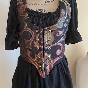 Beda Jaquard  Bodice Custom made for you/Pirate wear/Renaissance/Festival