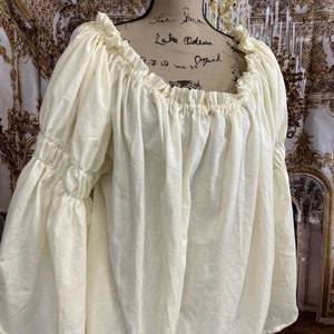 Orla Baumwoll Bluse im Renaissance Piraten Stil