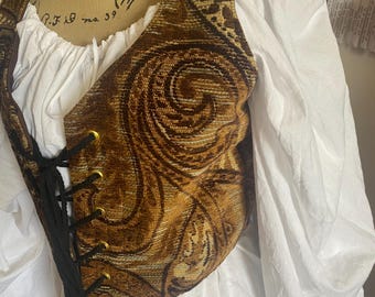 Grainne Tapestry Bodice Custom made for you/Pirate/Renaissance/WaistCinching