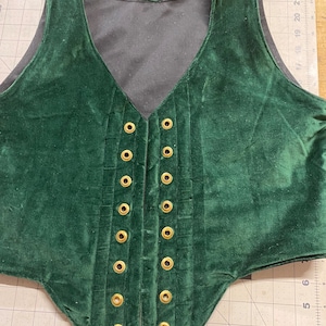 Finished Winnie Cotton Velveteen Bodice Ready to ship 34 inches at waist Pirate/Corset/Rennisance/Steampunk