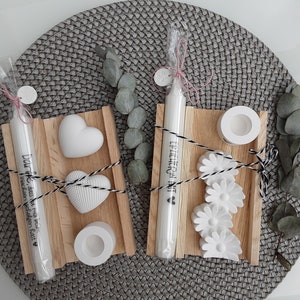  Abschiedsgeschenk Kindergarten, Erzieher, Geschenkset mit Stabkerze Motiv 