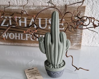 Fucktus, Mittelfinger, lustiges Statement, 3D Druck