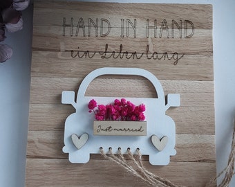 Hochzeitsauto Geldgeschenk personalisiert  Geldgeschenk zur Hochzeit, Geldgeschenk, Auto, Brautpaar