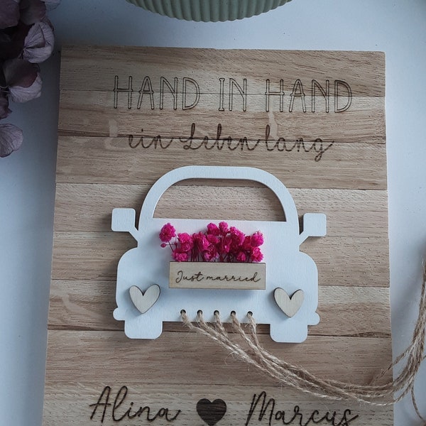 Hochzeitsauto Geldgeschenk personalisiert  Geldgeschenk zur Hochzeit, Geldgeschenk, Auto, Brautpaar