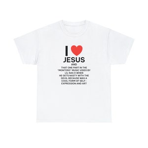 I Love Jesus and Lil Nas X Montero Devil Cursed T-shirt Y2k Tee Cursed ...