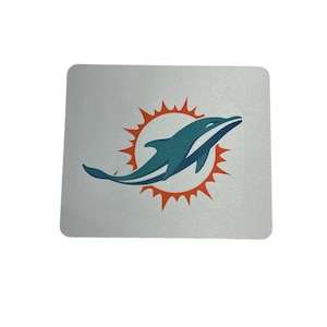Miami Dolphins skrivbordsmatta | NFL kontorsdekor | Gamingmusmatta | Fotbollsfanpresent
