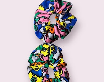 Grateful Dead Hair Tie Scrunchie 2 Pack