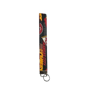 Kansas City Chiefs Black Lanyard Keychain