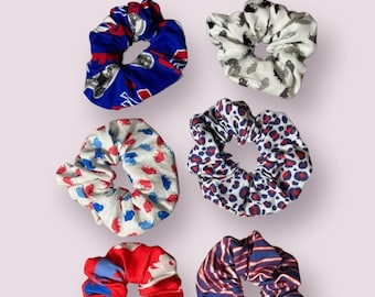 6 pack Buffalo Bills Scrunchies