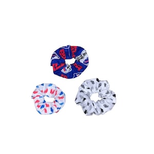 3 Pack of Buffalo Bills Hair Scrunchies
