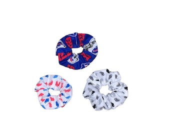 3 Pack of Buffalo Bills Hair Scrunchies