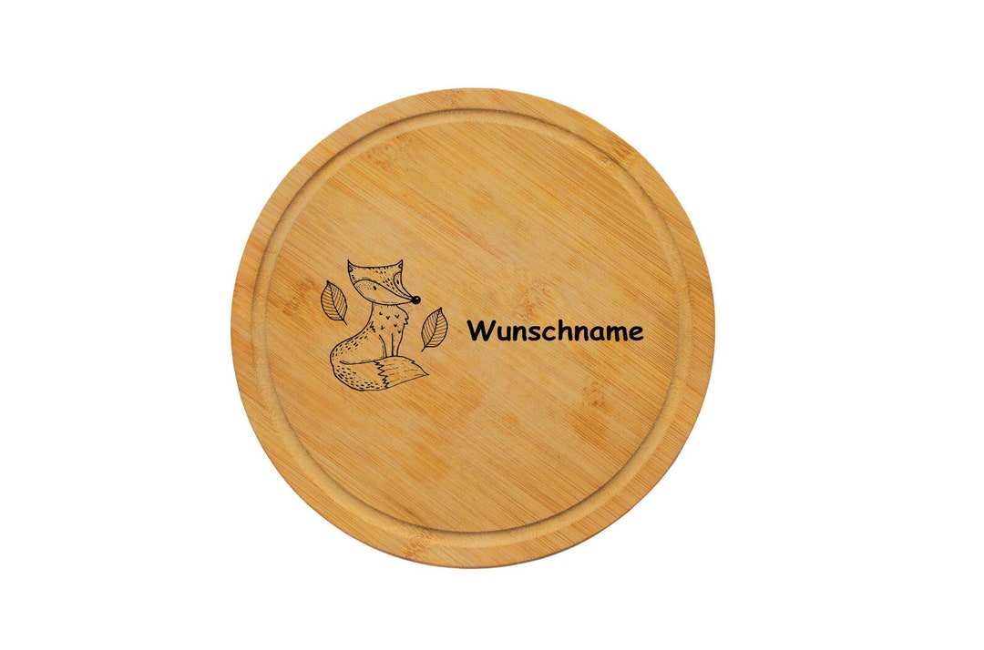Fox Cutting Board Breakfast Board Children Personalized Etsy