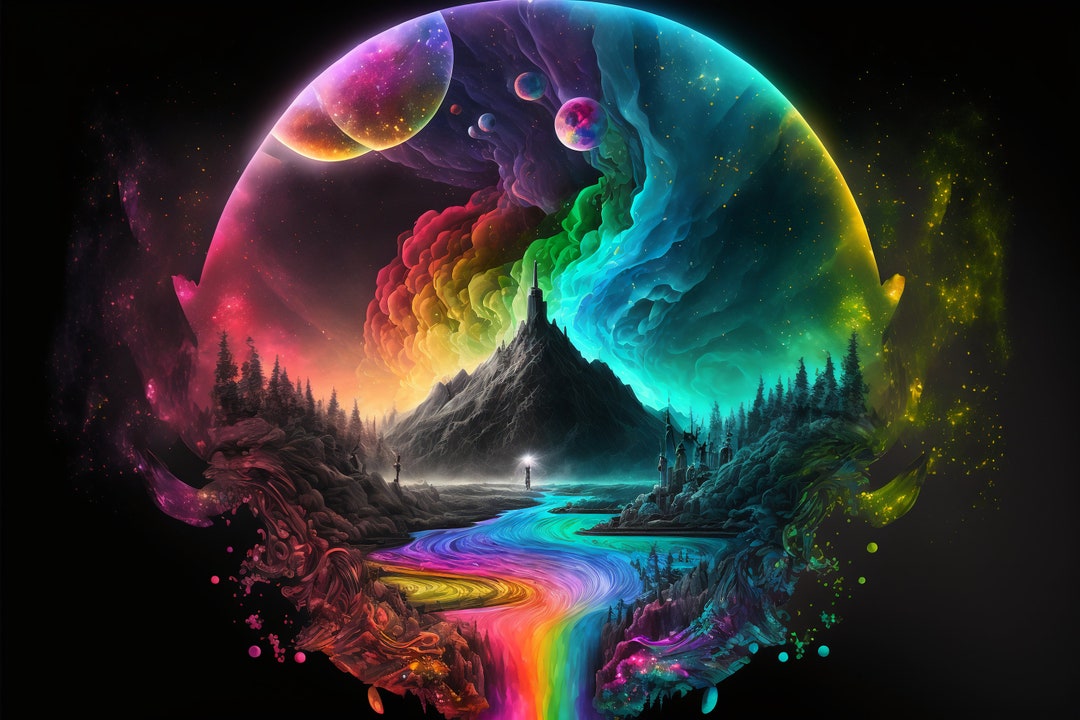 Landscape Digital Download Fantasy Decor Wall Art Landscape Etsy