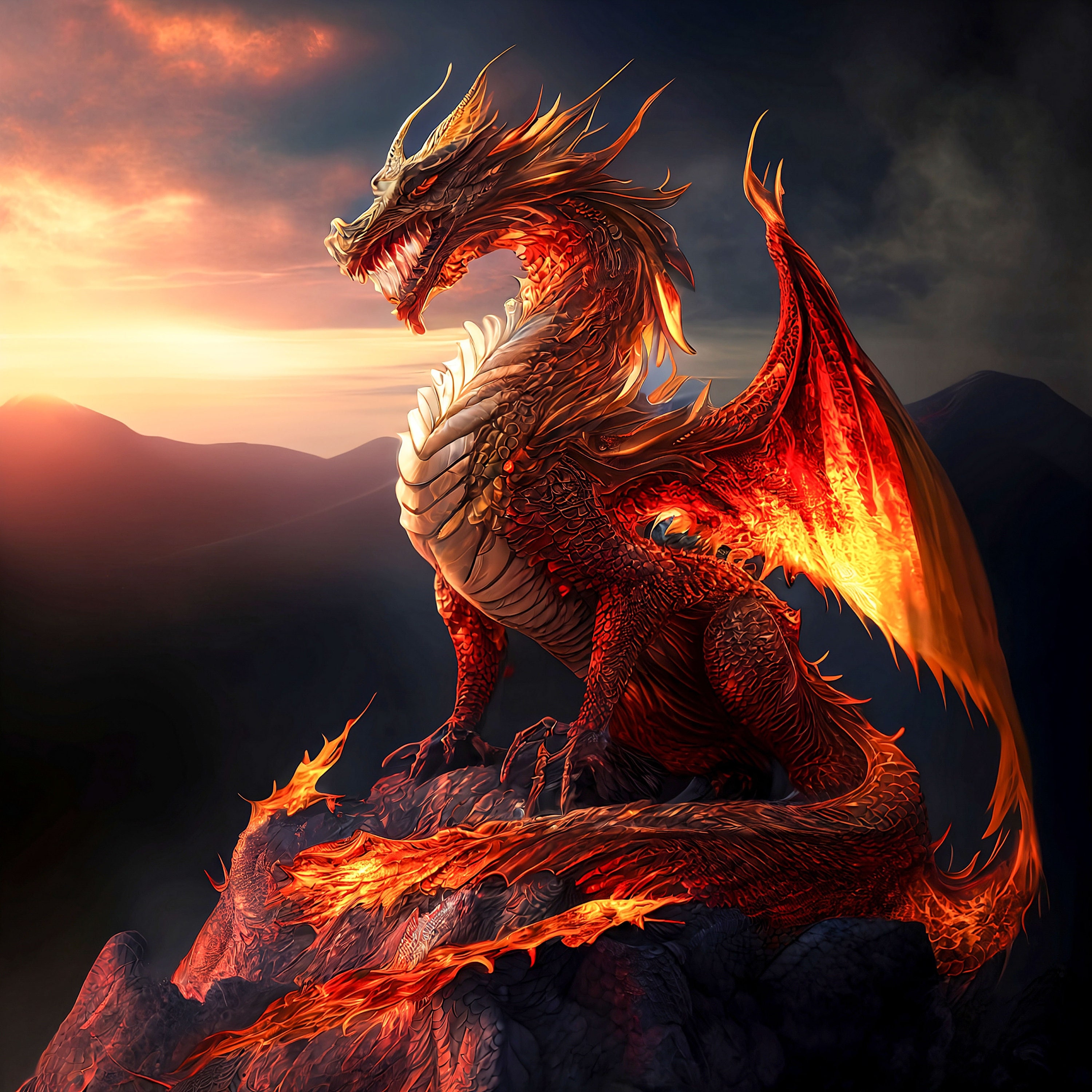 Epic Anime Dragon Wallpapers on WallpaperDog