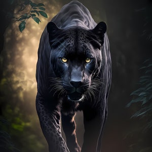 Panther Digital Download Animal Decor Wall Art Panther Print Animal Picture Tiger Printable Poster Panther Living Room Decor Gift Idea