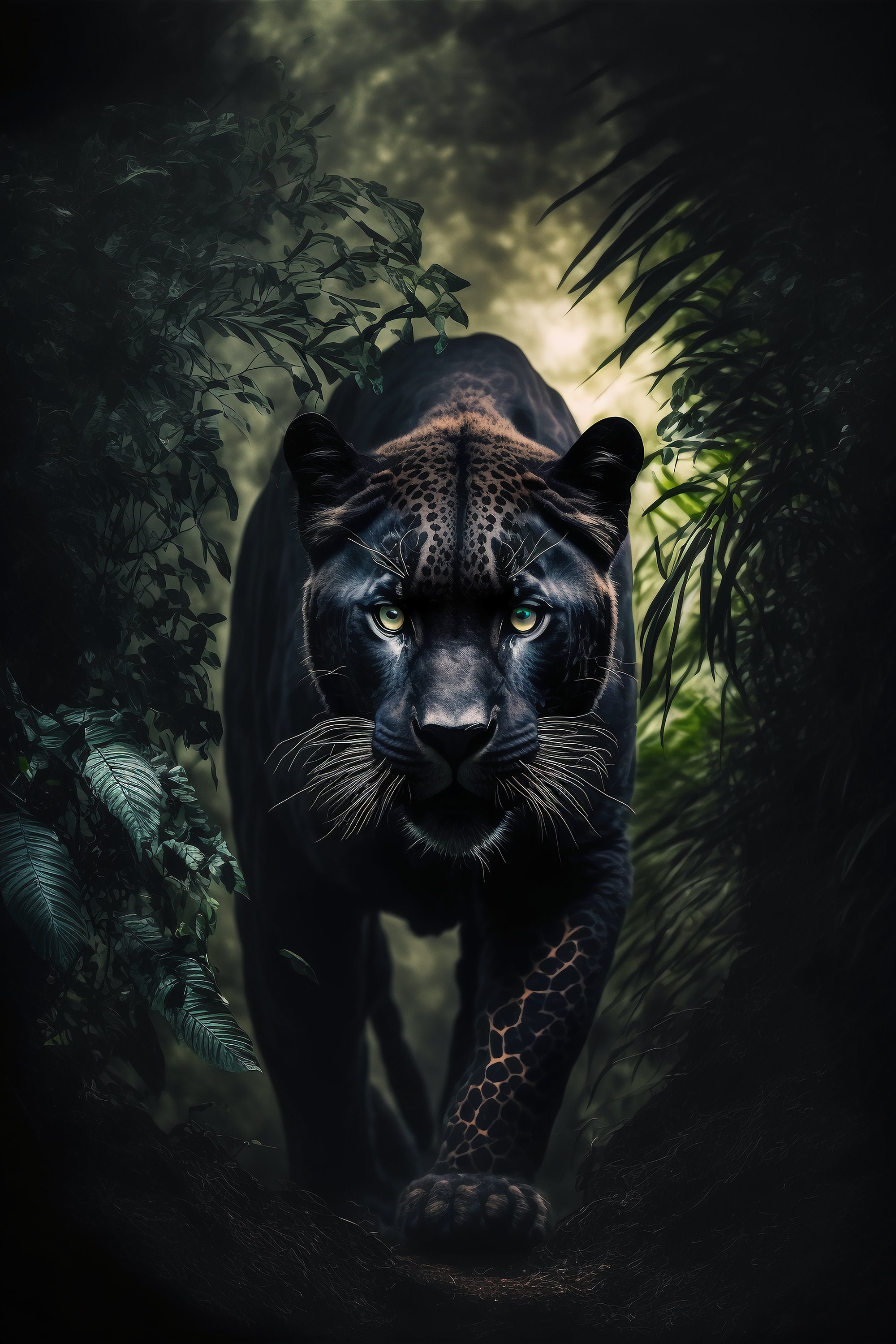 Panther in Landscape - Etsy Panther in Landscape - Etsy